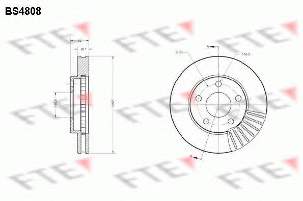 FTE BS4808 гальмівний диск