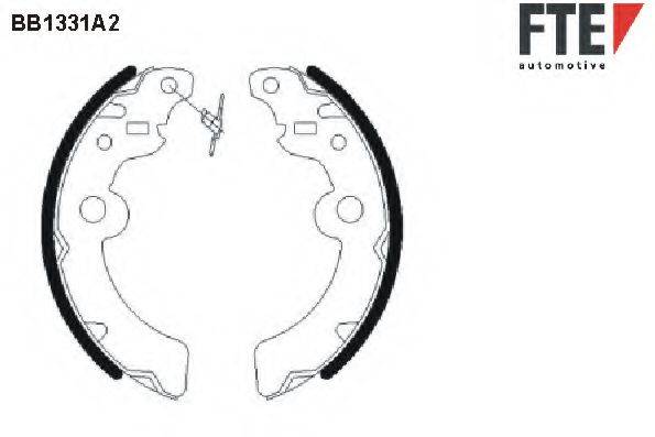 FTE BB1331A2 Комплект гальмівних колодок