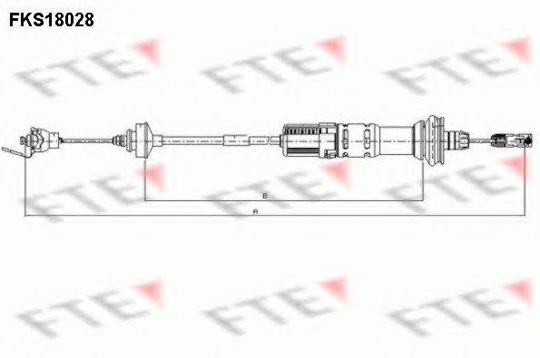 FTE FKS18028 Трос, управління зчепленням