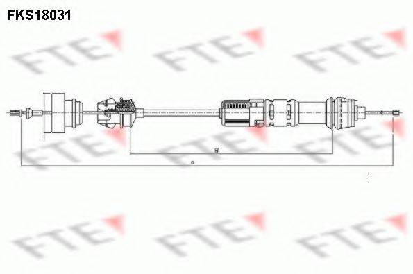 FTE FKS18031 Трос, управління зчепленням