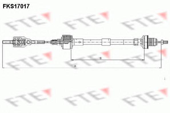 FTE FKS17017 Трос, управління зчепленням