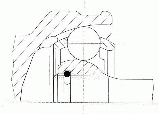 LOBRO 302026 Шарнірний комплект, приводний вал