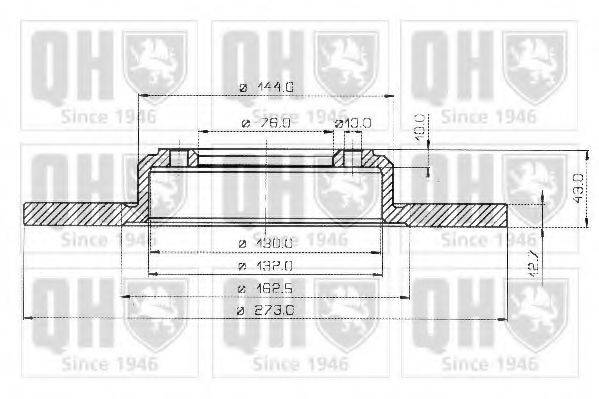 QUINTON HAZELL BDC1064 гальмівний диск