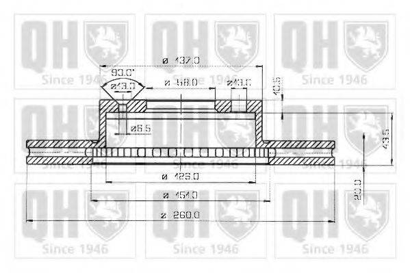 QUINTON HAZELL BDC3180 гальмівний диск