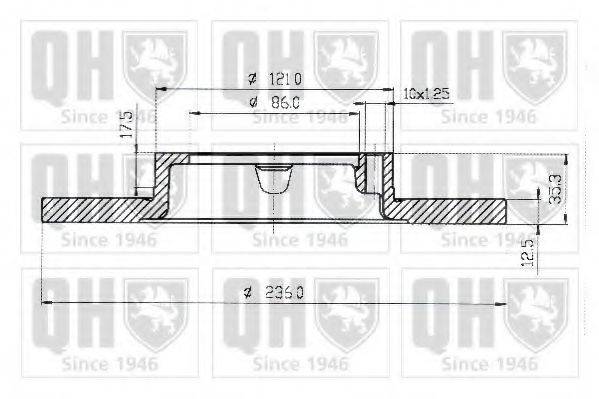 QUINTON HAZELL BDC5042 гальмівний диск