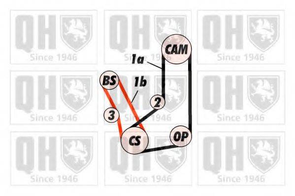 QUINTON HAZELL QBK416 Комплект ременя ГРМ