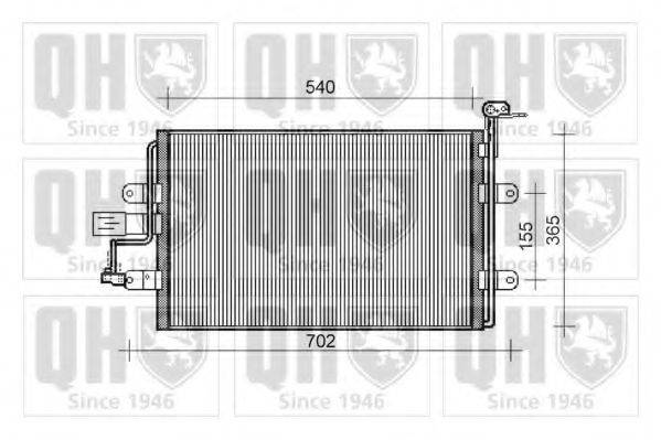 QUINTON HAZELL QCN484 Конденсатор, кондиціонер