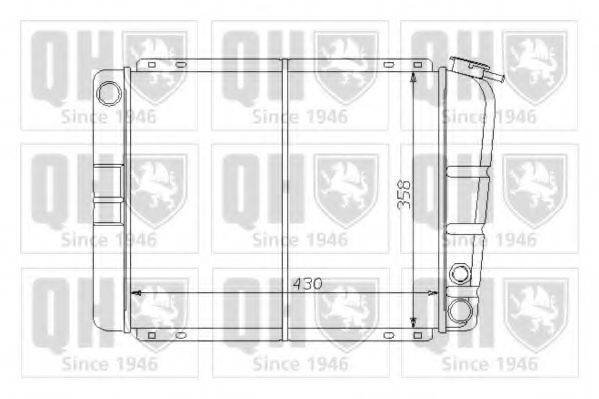 QUINTON HAZELL QER1263 Радіатор, охолодження двигуна