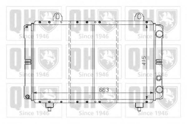 QUINTON HAZELL QER1275 Радіатор, охолодження двигуна