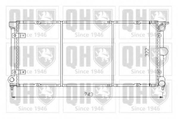QUINTON HAZELL QER1427 Радіатор, охолодження двигуна