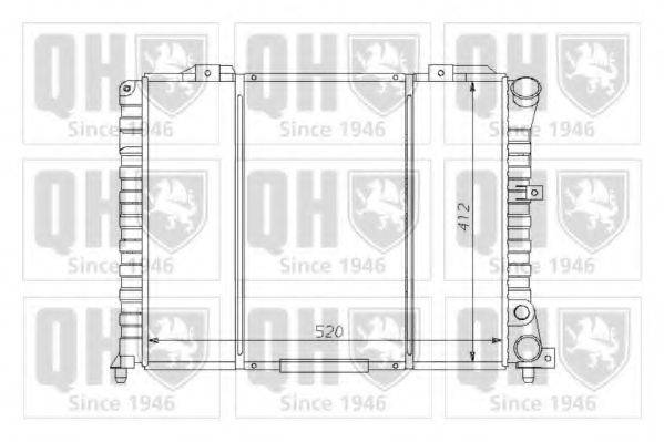 QUINTON HAZELL QER1563 Радіатор, охолодження двигуна