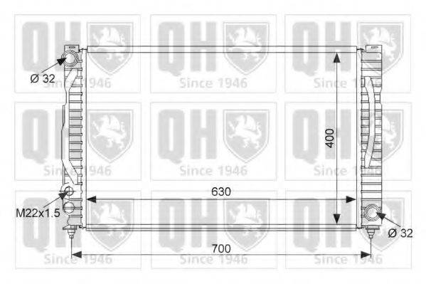 QUINTON HAZELL QER1898 Радіатор, охолодження двигуна