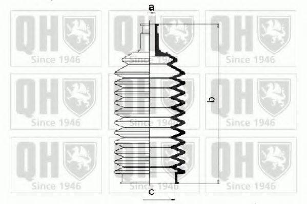 QUINTON HAZELL QG1002 Комплект пильника, рульове керування