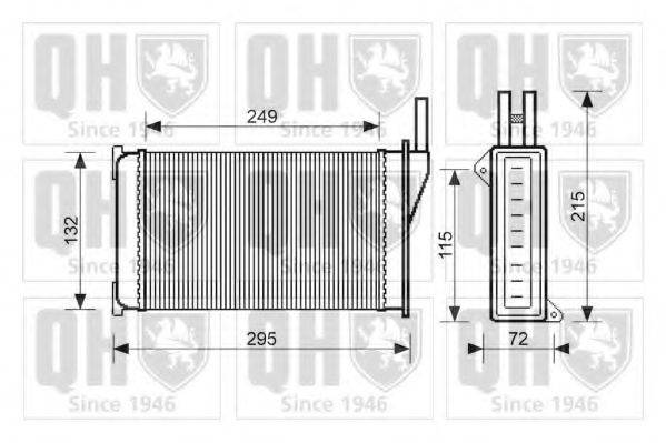 QUINTON HAZELL QHR2017 Теплообмінник, опалення салону