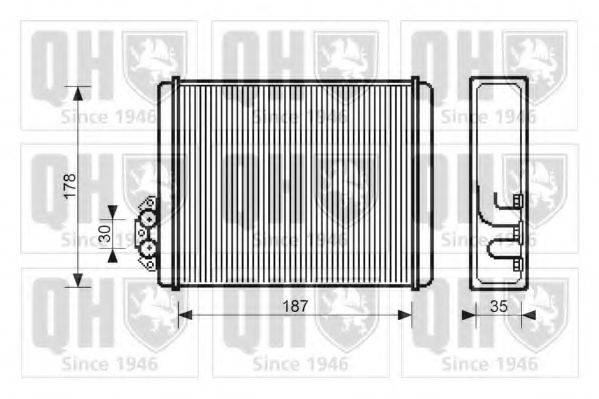 QUINTON HAZELL QHR2035 Теплообмінник, опалення салону