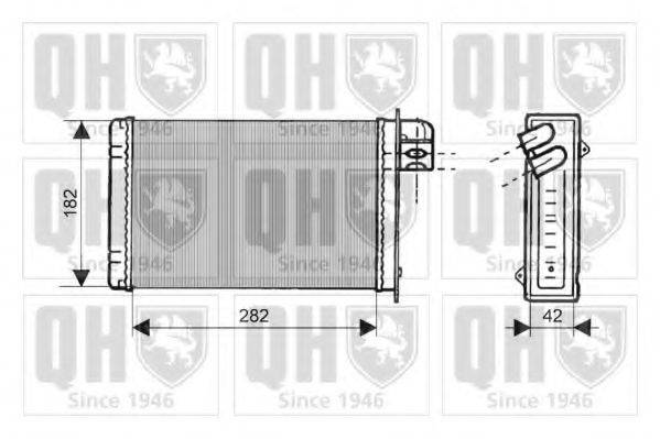 QUINTON HAZELL QHR2111 Теплообмінник, опалення салону