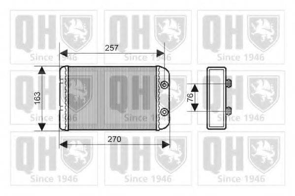 QUINTON HAZELL QHR2163 Теплообмінник, опалення салону