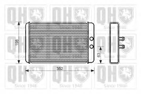 QUINTON HAZELL QHR2165 Теплообмінник, опалення салону