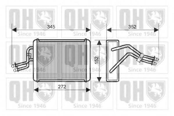 QUINTON HAZELL QHR2188 Теплообмінник, опалення салону