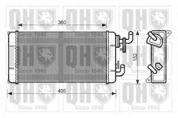 QUINTON HAZELL QHR2212 Теплообмінник, опалення салону