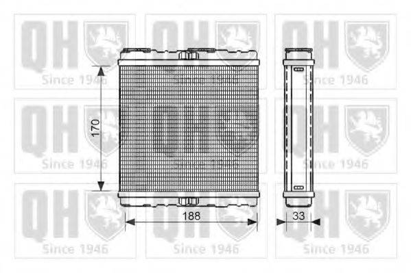 QUINTON HAZELL QHR2226 Теплообмінник, опалення салону