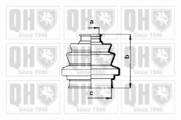 QUINTON HAZELL QJB122 Комплект пильника, приводний вал