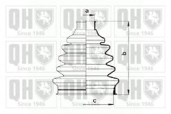 QUINTON HAZELL QJB855 Комплект пильника, приводний вал