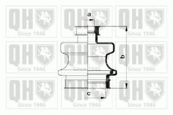 QUINTON HAZELL QJB904 Комплект пильника, приводний вал