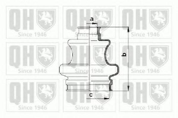 QUINTON HAZELL QJB907 Комплект пильника, приводний вал