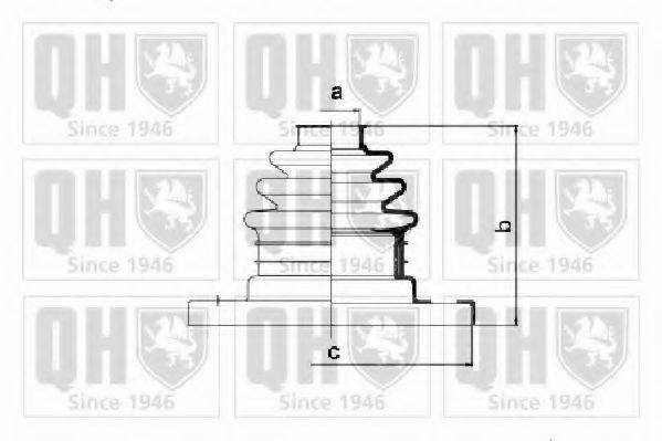 QUINTON HAZELL QJB937 Комплект пильника, приводний вал