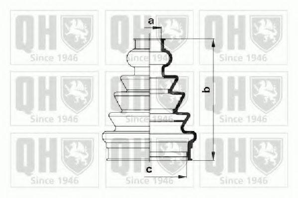 QUINTON HAZELL QJB942 Комплект пильника, приводний вал