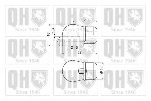 QUINTON HAZELL QTS128581 Газова пружина, кришка багажника