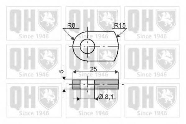 QUINTON HAZELL QTS128042 Газова пружина, кришка багажника