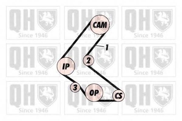 QUINTON HAZELL QBK170 Комплект ременя ГРМ