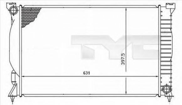 TYC 7020019 Радіатор, охолодження двигуна