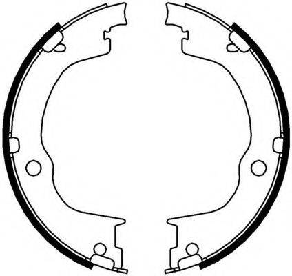 FERODO FSB4006 Комплект гальмівних колодок, стоянкова гальмівна система