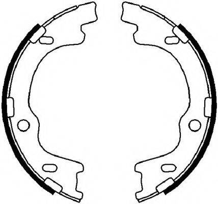 FERODO FSB4022 Комплект гальмівних колодок, стоянкова гальмівна система