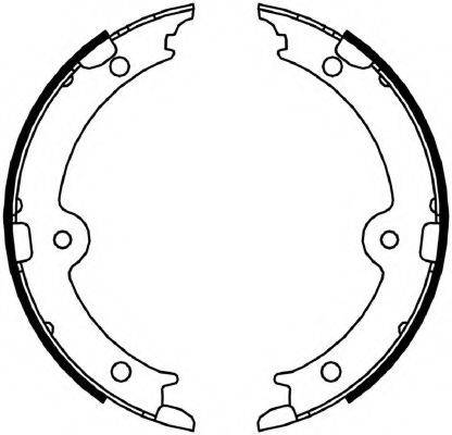 FERODO FSB4066 Комплект гальмівних колодок, стоянкова гальмівна система