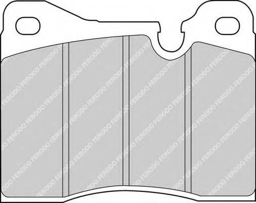 FERODO FDB161 Комплект гальмівних колодок, дискове гальмо