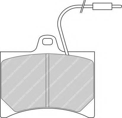 FERODO FDB253 Комплект гальмівних колодок, дискове гальмо