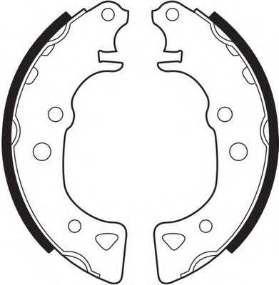 FERODO FSB232 Комплект гальмівних колодок