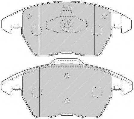FERODO FSL1728 Комплект гальмівних колодок, дискове гальмо