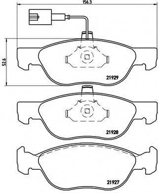 BREMBO P23070 Комплект гальмівних колодок, дискове гальмо