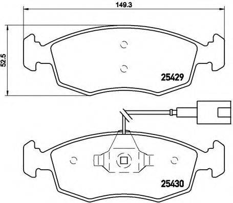 BREMBO P23138 Комплект гальмівних колодок, дискове гальмо