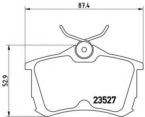 BREMBO P28030 Комплект гальмівних колодок, дискове гальмо