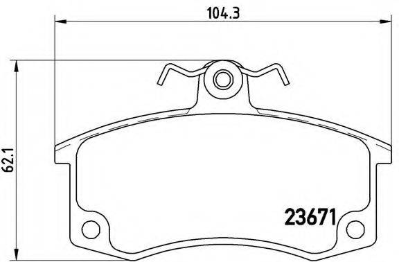 BREMBO P41004 Комплект гальмівних колодок, дискове гальмо