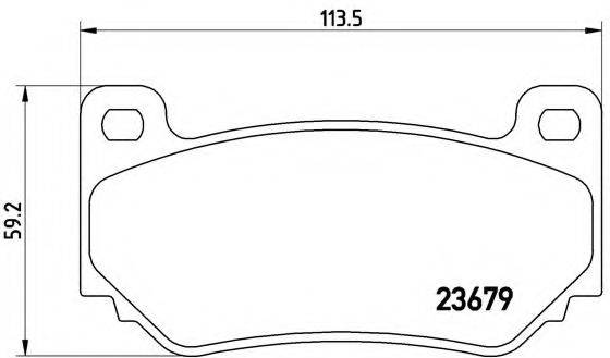 BREMBO P52018 Комплект гальмівних колодок, дискове гальмо