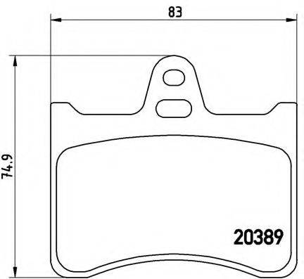 BREMBO P61019 Комплект гальмівних колодок, дискове гальмо