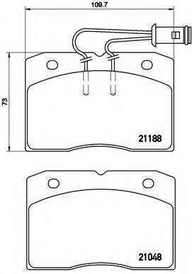 BREMBO PA6009 Комплект гальмівних колодок, дискове гальмо