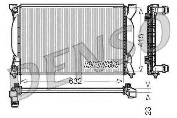 DENSO DRM02035 Радіатор, охолодження двигуна